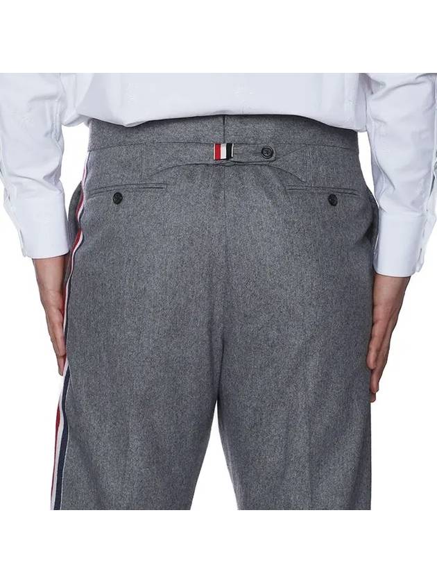 Gray Wool Stripe Slacks Pants MTC001X - THOM BROWNE - BALAAN 7