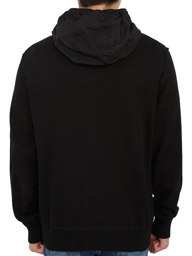 Men's Cotton Mixed Zip-Up Hoodie Bllack - CP COMPANY - BALAAN 6