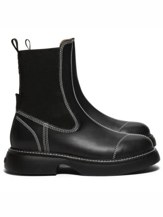 Everyday Mid Chelsea Boots Black - GANNI - BALAAN 2