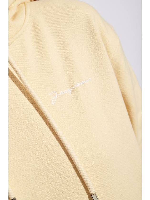 Jacquemus ‘Brode’ Hoodie With Logo, Women's, Cream - JACQUEMUS - BALAAN 5