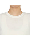 Women's Regal Wool Slim Crew Neck Short Sleeve T-Shirt Ivory - THEORY - BALAAN 7