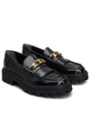 Fringe Loafers Black - TOD'S - BALAAN.