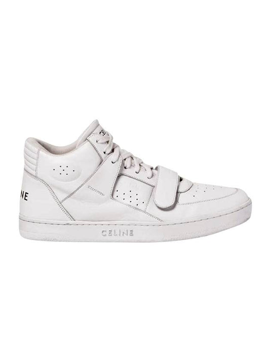 Velcro CT 02 Mid Top Sneakers White - CELINE - BALAAN 1