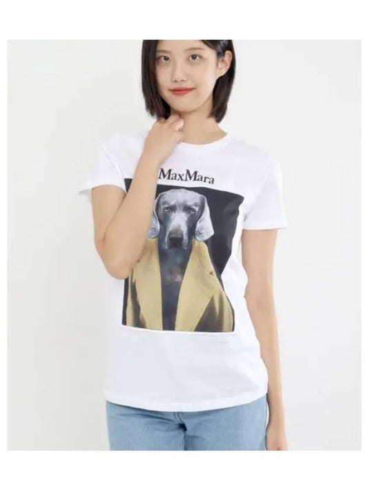 WOMEN S PRINTED COTTON T SHIRT 21946071600014 - MAX MARA - BALAAN 2