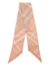 Check Skinny Silk Scarf Pink - BURBERRY - BALAAN 2