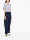 Side Logo Graphic Print Jogger Pants Navy - SPORTY & RICH - BALAAN 3