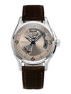 Jazzmaster Open Heart Auto 40mm Calf Leather Watch Brown - HAMILTON - BALAAN 2