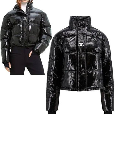 Vinyl Padding Jacket Black - COURREGES - BALAAN 2