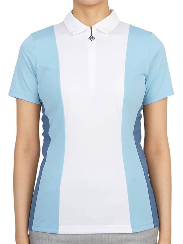 Women's Evelina Golf Polo Shirt Blue - J.LINDEBERG - BALAAN 2