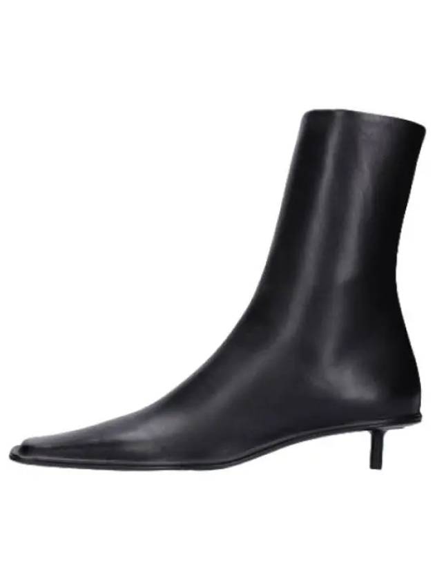 leather ankle boots black - JIL SANDER - BALAAN 1