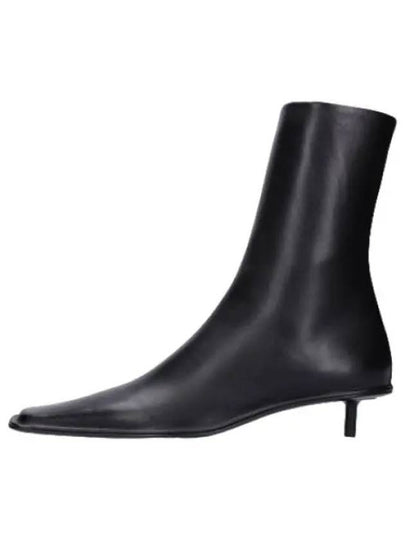 Women's Leather Ankle Boots Black - JIL SANDER - BALAAN 2