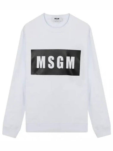 Box Logo Cotton Sweatshirt - MSGM - BALAAN 1