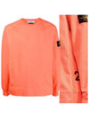 Waffen Patch Crewneck Sweatshirt Orange - STONE ISLAND - BALAAN 3