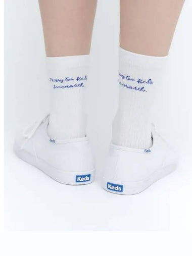 x Janemarch Lettering Socks KD3SCG2J01FOWH - KEDS - BALAAN 1