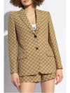 Interlocking G Jacket Beige Ebony - GUCCI - BALAAN 4