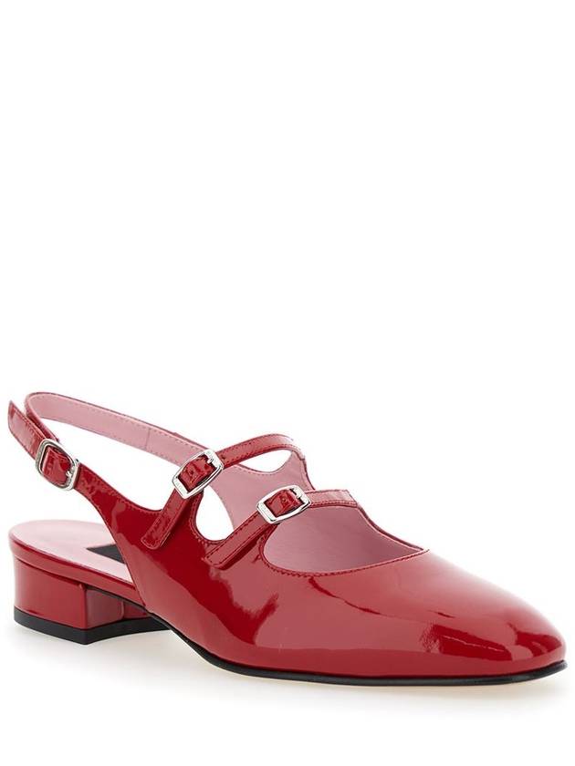 'Peche' Red Mary Jane Pumps In Patent Leather Woman - CAREL - BALAAN 2