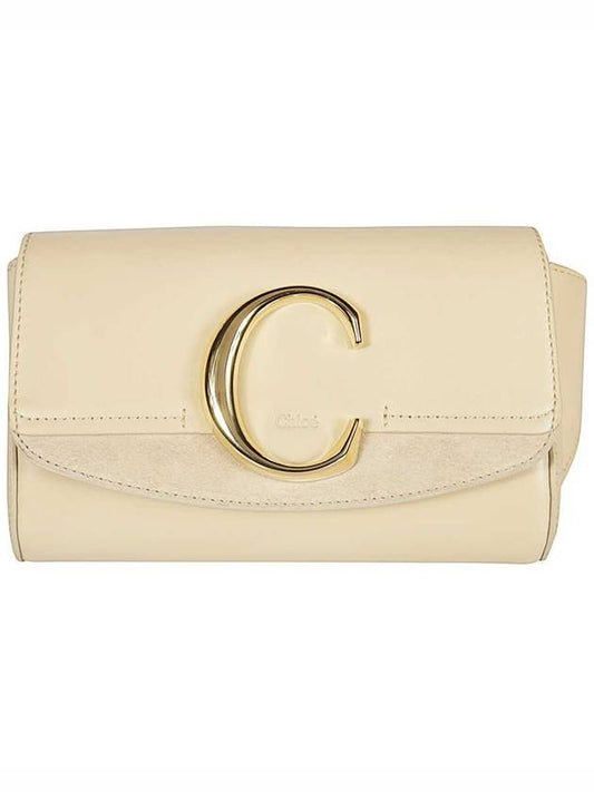 C gold belt bag beige - CHLOE - BALAAN.