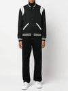 Teddy Bomber Jacket in Wool Black White - SAINT LAURENT - BALAAN 3