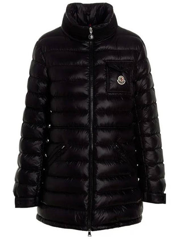 MADINE logo patch padded jacket black 1A000 08 595ZZ 999 - MONCLER - BALAAN 1