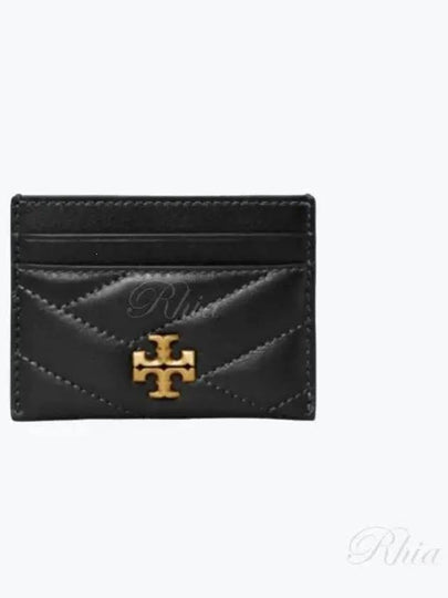 Kira Chevron Logo Card Wallet Black - TORY BURCH - BALAAN 2