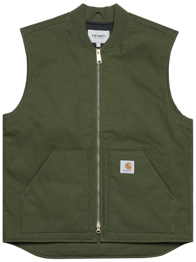 Logo Patch Zipper Vest Green - CARHARTT WIP - BALAAN 2