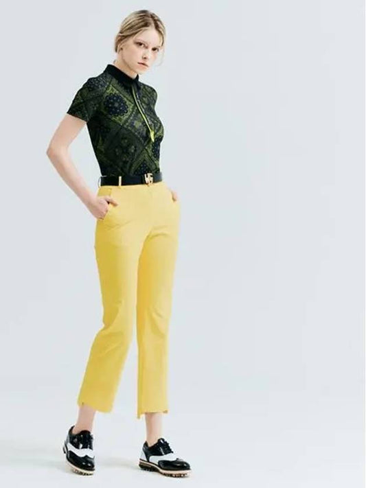 Golf Unbalanced Basic Pants Yellow - HENRY STUART - BALAAN 1