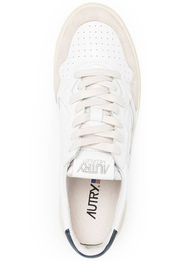 Medalist Navy Tab Low Top Sneakers White Blue - AUTRY - BALAAN 5