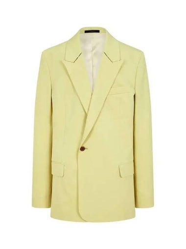 Peaked Wool Hidden Double Jacket Dark Yellow Green 271011 - PAUL SMITH - BALAAN 1