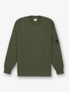 Extra Fine Merino Wool Crew Neck Knit Top Ivy Green - CP COMPANY - BALAAN 2