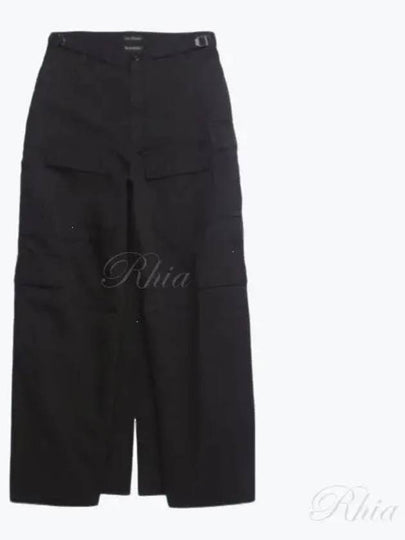 Apron Cargo Pants A Line Skirt Black Black - BALENCIAGA - BALAAN 2