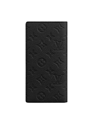 Brazza Taurillon Long Wallet Black - LOUIS VUITTON - BALAAN 1