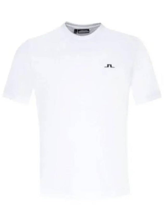 Ade Logo Print Short Sleeve T-Shirt White - J.LINDEBERG - BALAAN 2