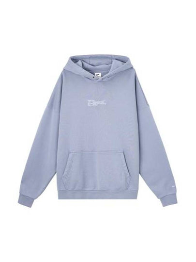 Club Oversized French Terry Pullover Hoodie Asean Slate - NIKE - BALAAN 2