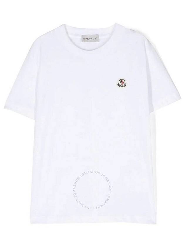 Moncler Boys Mascotte Logo Patch Cotton T Shirt Size 10 - MONCLER - BALAAN 1