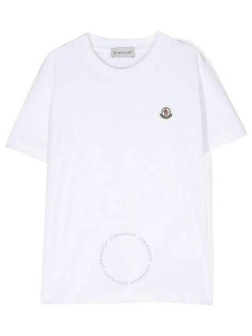 Moncler Boys Mascotte Logo Patch Cotton T Shirt Size 10 - MONCLER - BALAAN 1