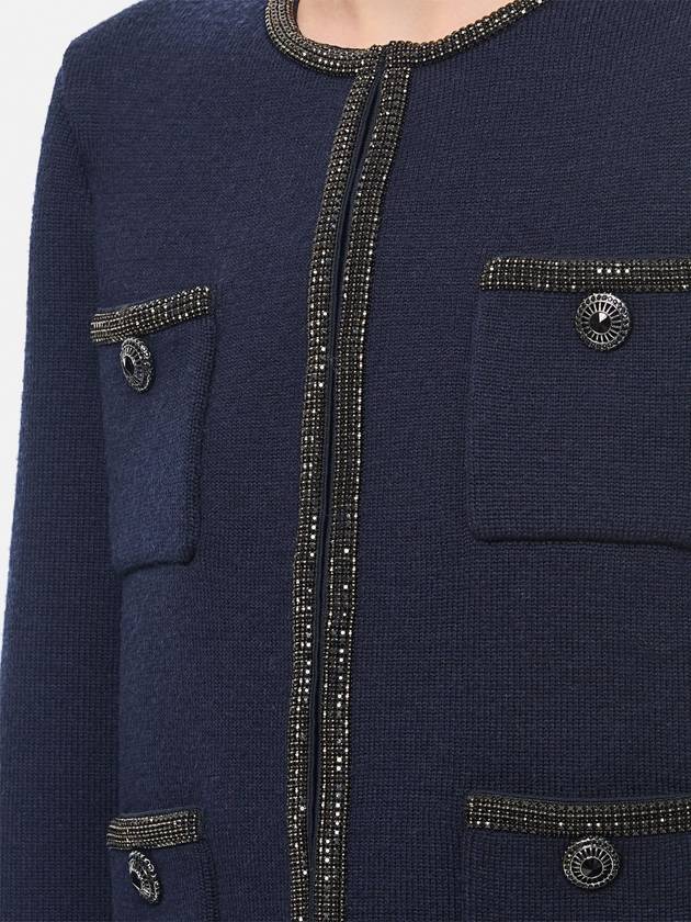 pocket cardigan navy - SELF PORTRAIT - BALAAN 5