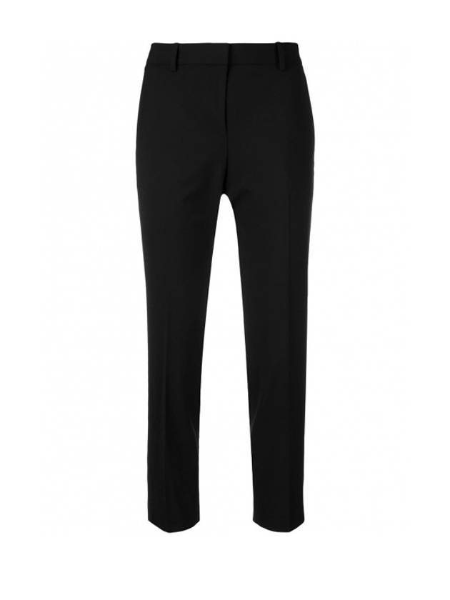 Women's Good Wool Treeca Crop Pants Black - THEORY - BALAAN 1