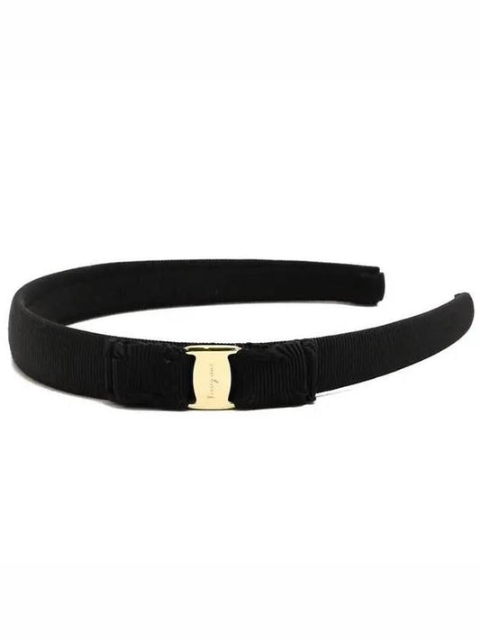 Vara Bow Headband Black - SALVATORE FERRAGAMO - BALAAN 2