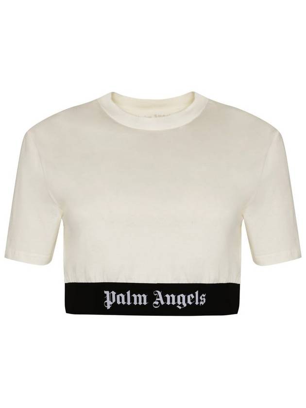 Short Sleeve T-Shirt PWAA051S24JER001 0310 White - PALM ANGELS - BALAAN 2