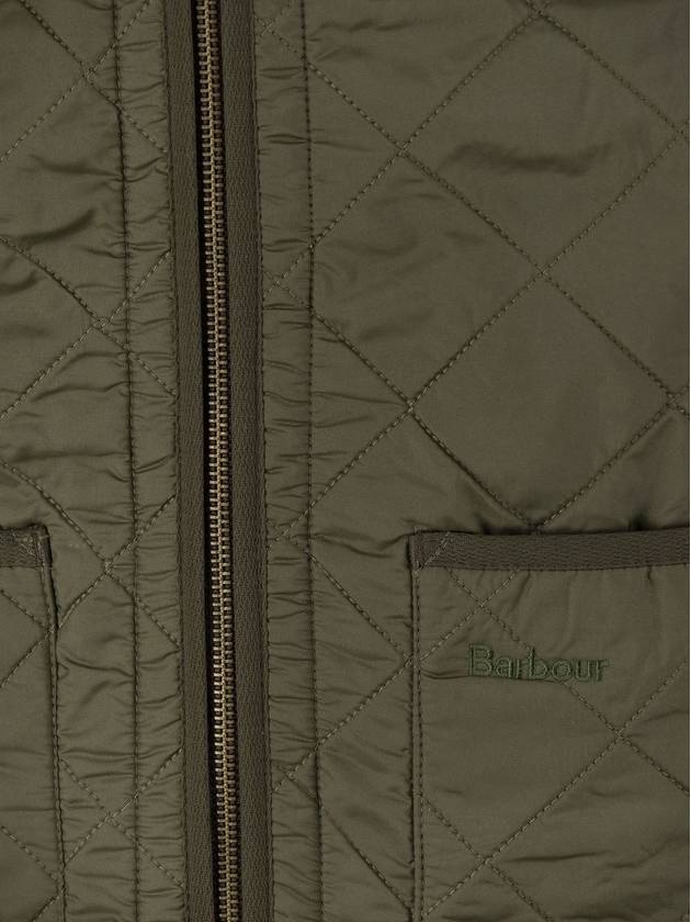 Men's Polar Quilt Zipper Liner Vest Olive - BARBOUR - BALAAN 5