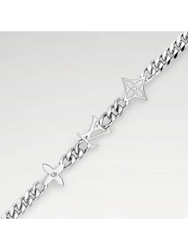 MNG Row Bracelet Silver - LOUIS VUITTON - BALAAN 3