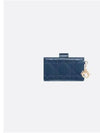 Lady 5-Gusset Patent Cannage Calfskin Card Wallet Midnight Blue - DIOR - BALAAN 5