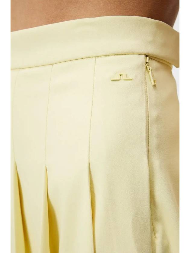 Adina Pleated Skirt Wax Yellow - J.LINDEBERG - BALAAN 7