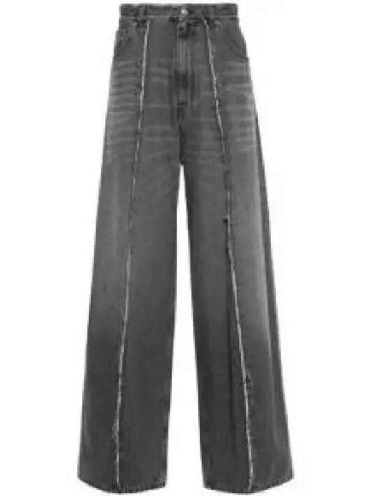 MM6 Margiela straight washed denim pants gray SH0LA0002S30652900 - MAISON MARGIELA - BALAAN 1