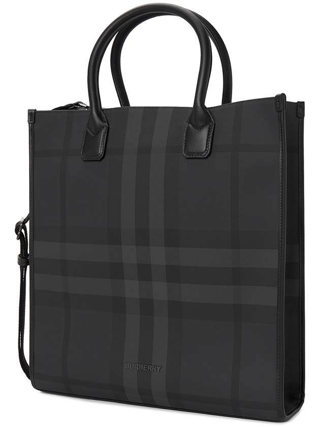 Slim Vertical Denny Tote Bag Charcoal - BURBERRY - BALAAN 3