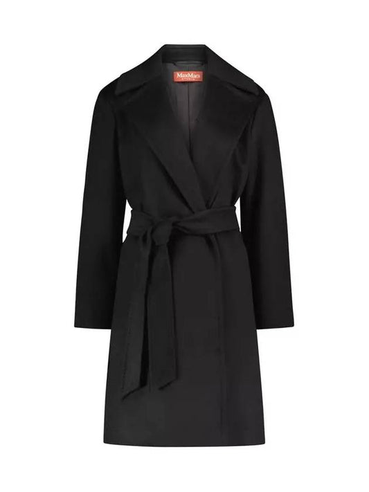 TIGRE Belted Wool Coat Black 2426016091 013 - MAX MARA - BALAAN 1