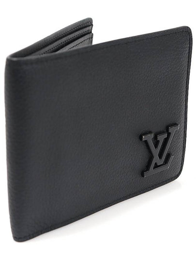 M69829 Black Grain Calfskin LV Aerogram Multiple Wallet Bicycle - LOUIS VUITTON - BALAAN 2