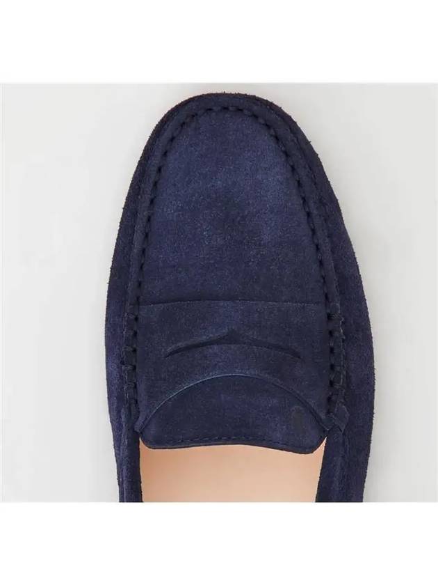 Gomini Suede Driving Shoes Blue - TOD'S - BALAAN.