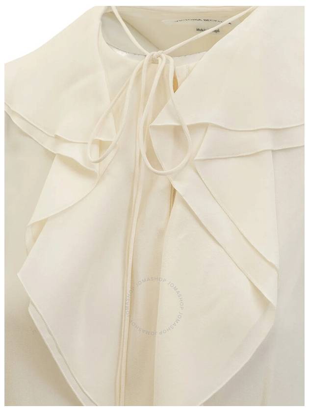 Victoria Beckham Ladies Romantic Ruffled Silk Blouse, Brand Size 8 (US Size 4) - VICTORIA BECKHAM - BALAAN 3