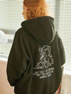 brushed trampling bear embroidery hooded top black - CPGN STUDIO - BALAAN 3